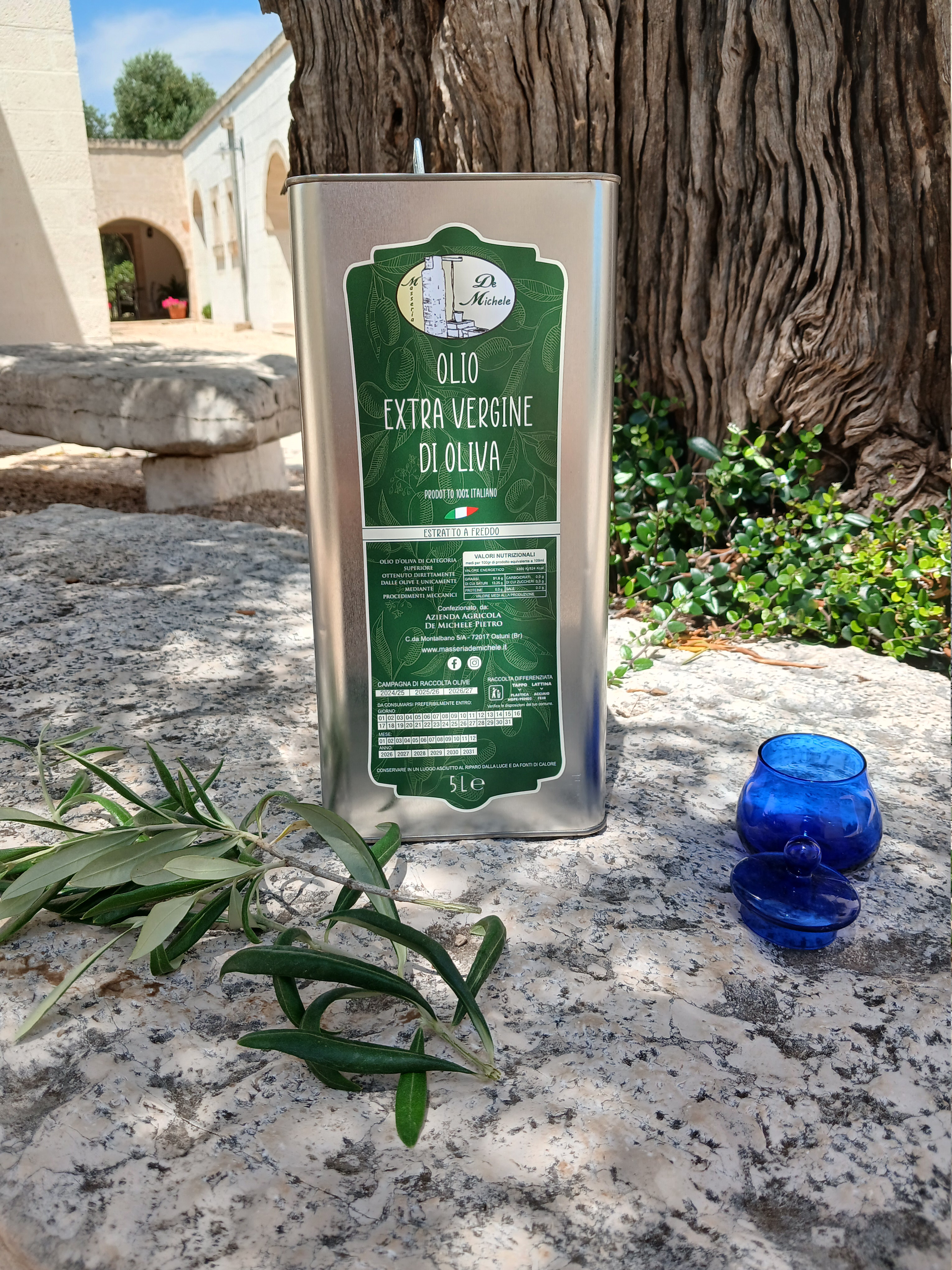 Latta da 5 litri di olio extra vergine di oliva De Michele