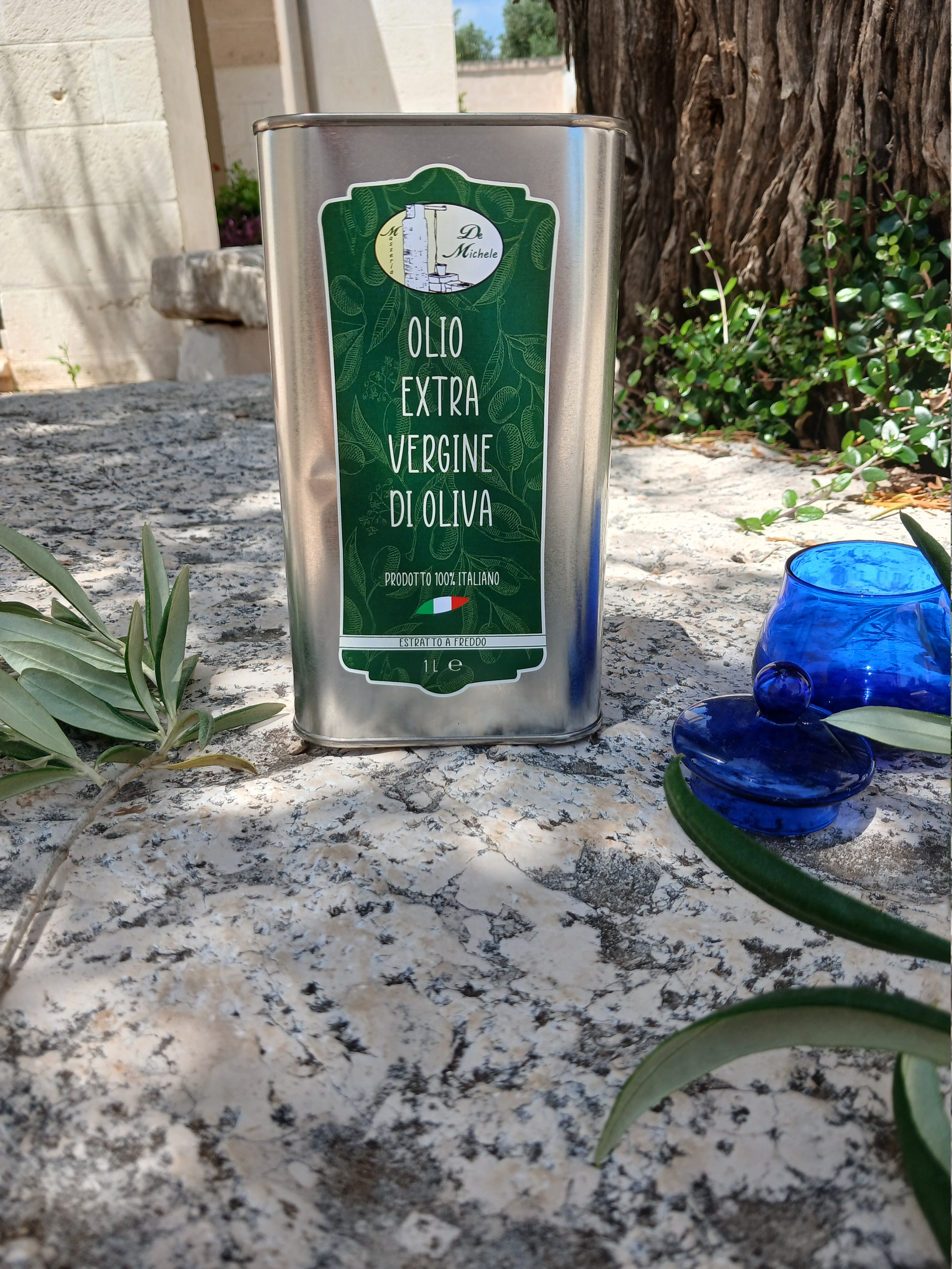 Latta da 1 litro di olio extra vergine di oliva De Michele