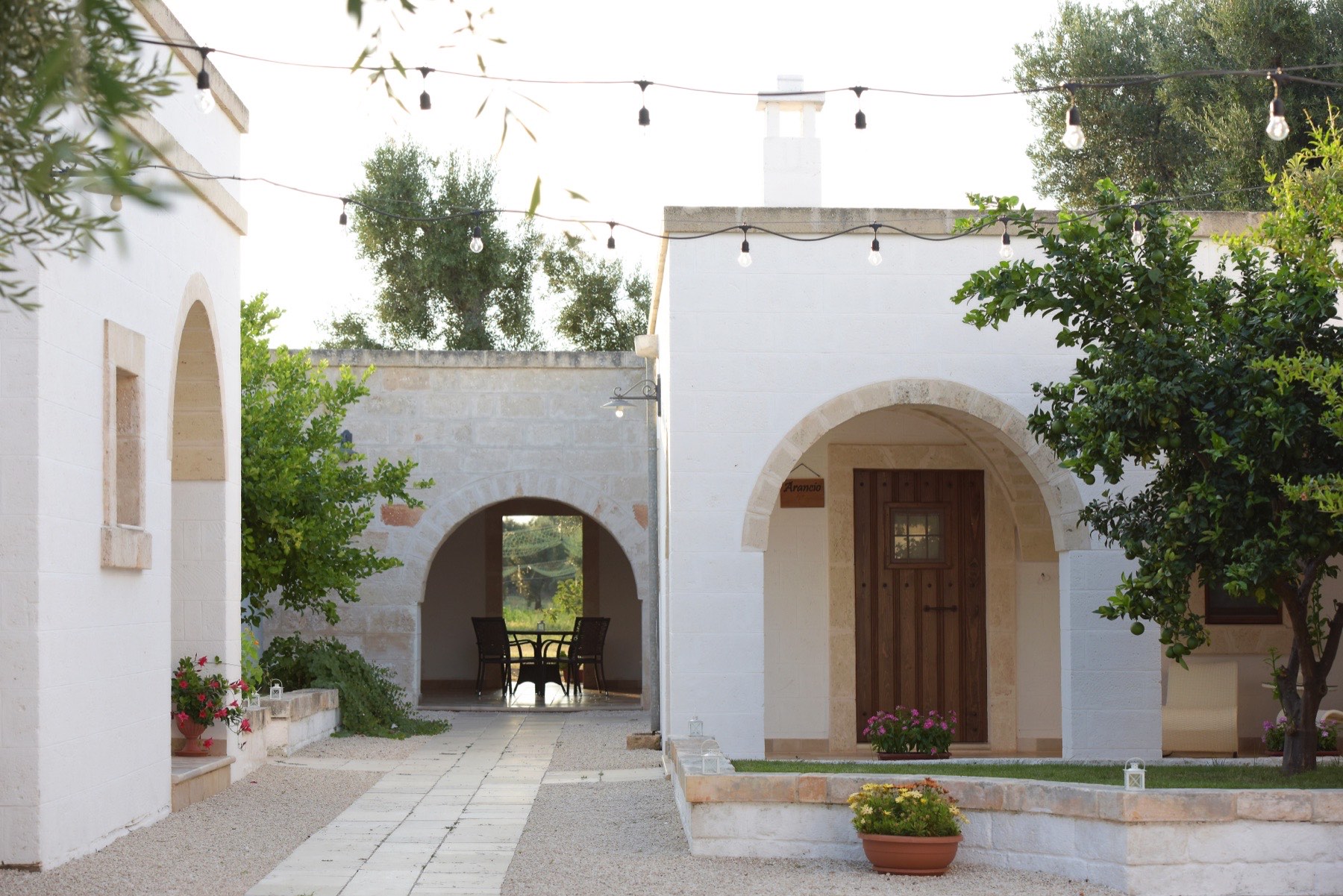 La corte interna della masseria